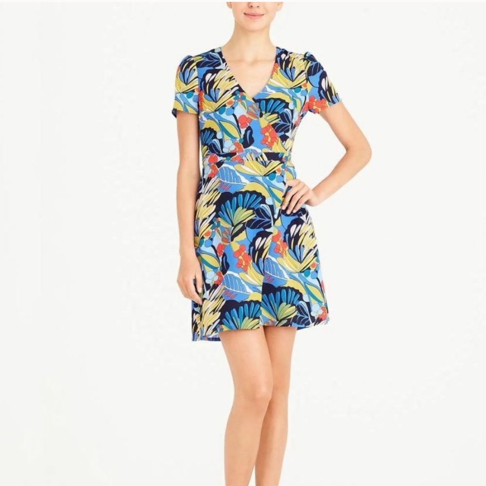 J Crew Mercantile Floral Wrap Dress